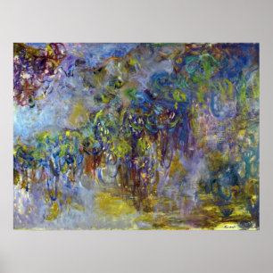 Poster Wisteria (moitié droite) par Claude Monet