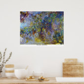 Poster Wisteria par Claude Monet (Cuisine)