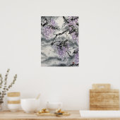 Poster Wisteria Sumi e (Cuisine)