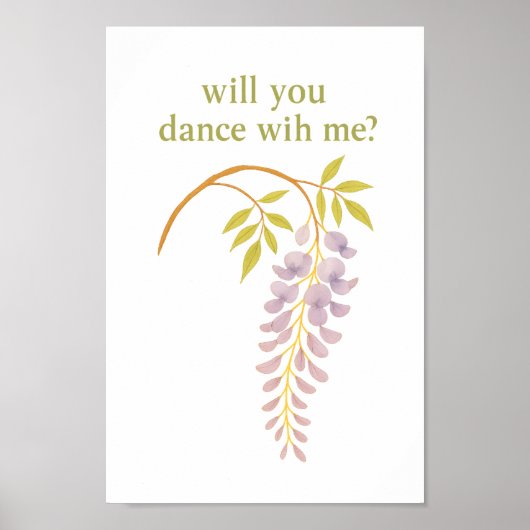 Poster Wisteria — Vous allez danser avec moi ? (Devant)