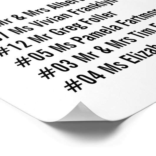 Poster Wit-Floral (Hoek)