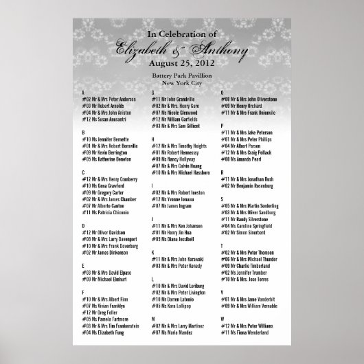 Poster Wit-Floral (Voorkant)