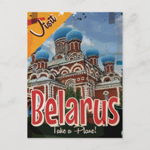 Poster Wit-Rusland voor reizen Briefkaart