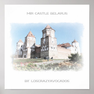 Poster Wit-Russische Natuur Mir Castle Architectur
