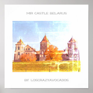 Poster Wit-Russische Natuur Mir Castle Architectur