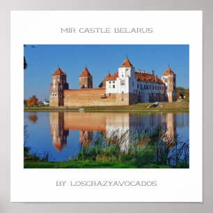 Poster Wit-Russische Natuur Mir Castle Architectur