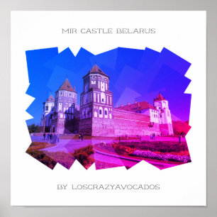 Poster Wit-Russische Natuur Mir Castle Architectur
