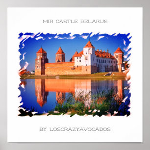 Poster Wit-Russische Natuur Mir Castle Architectur