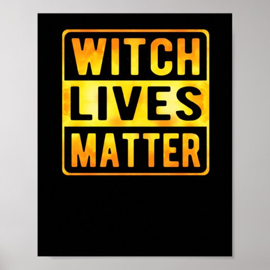Poster Witch Vit Drôle Halloween sorcier mème Wiccan Witc (Devant)