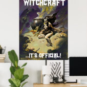 Poster WITCHCRAFT C'est officiel ! Art par Mike Hoffman (Bureau à domicile)