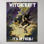 Poster WITCHCRAFT C'est officiel ! Art par Mike Hoffman (Devant)