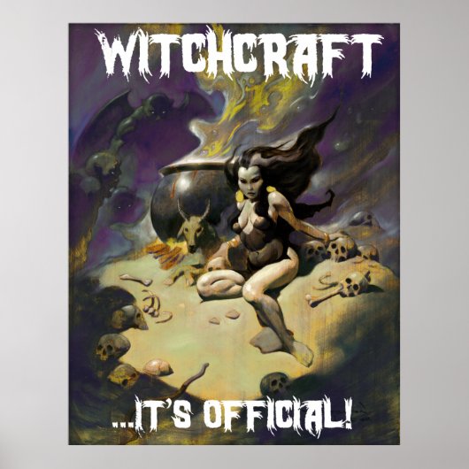 Poster WITCHCRAFT C'est officiel ! Art par Mike Hoffman (Devant)