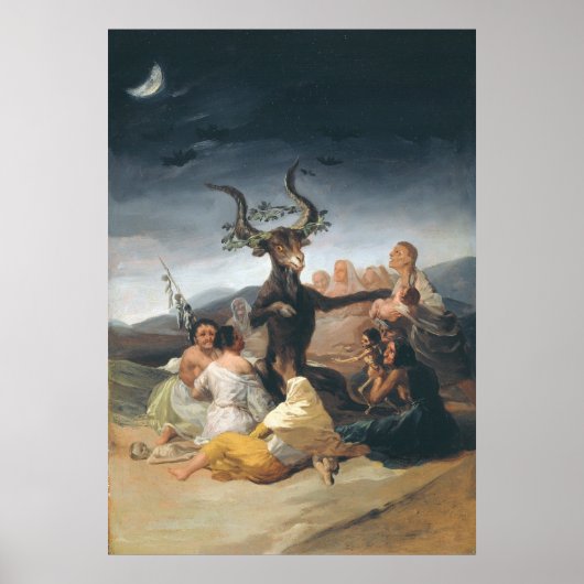 Poster Witches Sabbath - Francisco de Goya (Devant)