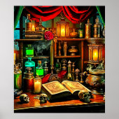 Poster Witch's Altar Mystical Night Brew Design (Devant)