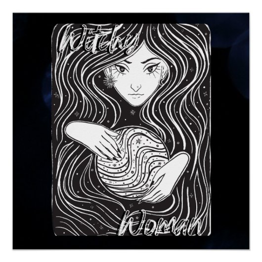 Poster Witchy Woman Artistique (Devant)