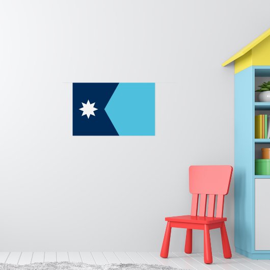 Poster with Flag of Minnesota, USA (Pépinière 1)