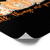 Poster With God All Things Are Ssible Fall Pumpkin Patter (Coin)