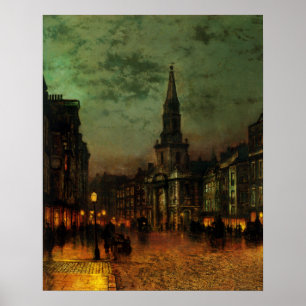 Poster With John Atkins Grimshaw Painting