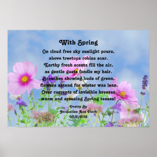 Poster With Spring Poetry