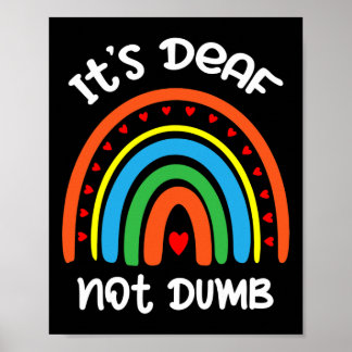 Poster Without Hearing - Deaf - Unable To Hear - Deaf Awa