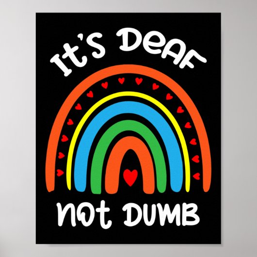 Poster Without Hearing - Deaf - Unable To Hear - Deaf Awa (Devant)