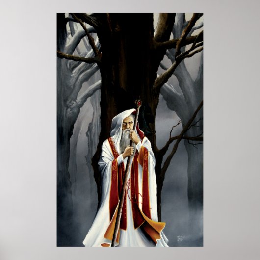 Poster Wizard blanc (Devant)