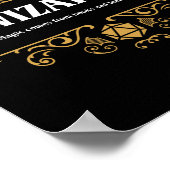 Poster Wizard Class Tabletop RPG Gaming (Coin)