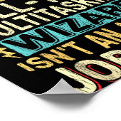 Poster Wizard Job Title Quote - Funny Ad S Manager (Coin)