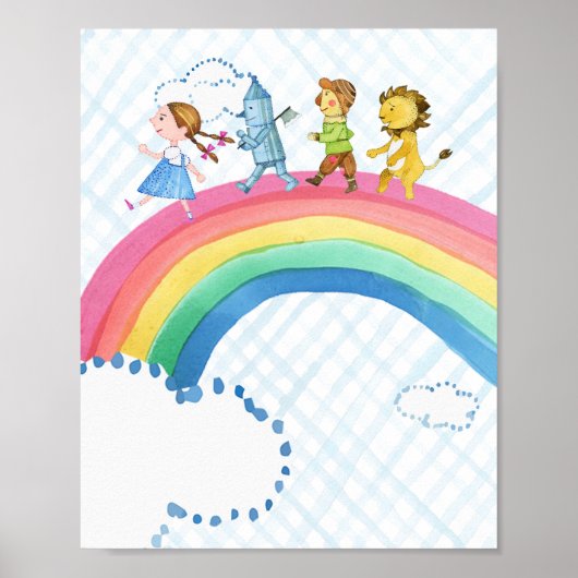 Poster Wizard of Oz Rainbow Wall Art Print (Devant)