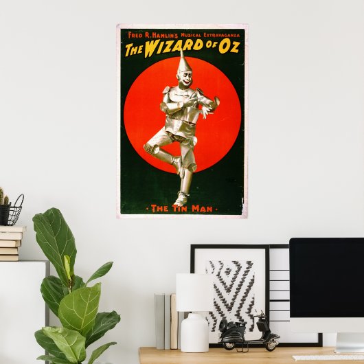 Poster Wizard of Oz - Tin Man 1903 (Bureau à domicile)