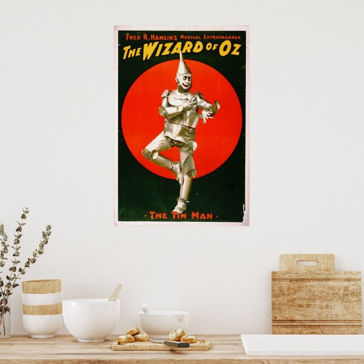Poster Wizard of Oz - Tin Man 1903 (Cuisine)