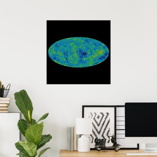 Poster WMAP Universe Wilkinson Microwave Anisotropie Prob (Bureau à domicile)