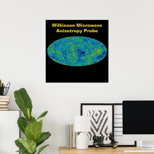 Poster WMAP Universe Wilkinson Microwave Anisotropie Prob (Bureau à domicile)