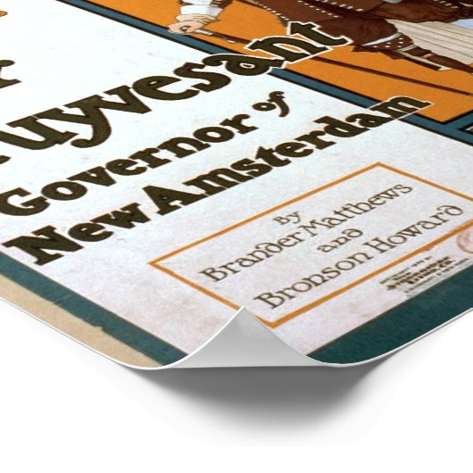 Poster WmH Crane en tant que Peter Stuyvesant Gouverneur  (Coin)