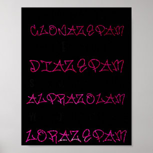 Poster Woah Black Betty Clonazépam Woah Black Betty Diazé