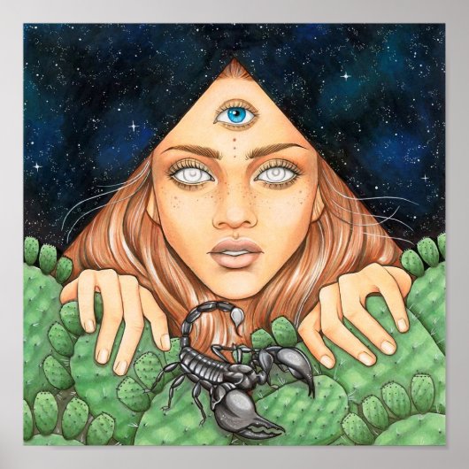 Poster woestijnreis (Voorkant)