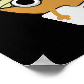 Poster Wok On Funky Chinese Cuisine Pun Dark BG (Coin)