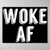 Poster Woke AF (Devant)