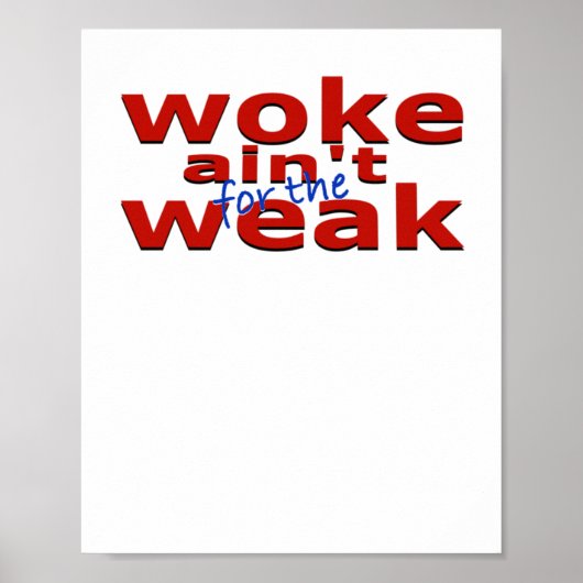 Poster Woke Ain't For The Faiak Sticker (Devant)
