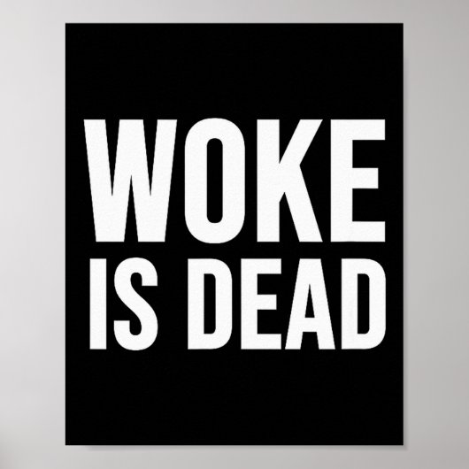Poster Woke Est Mort (Devant)
