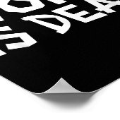 Poster Woke Est Mort Drôle Slogan Drôle Citation De Mème (Coin)
