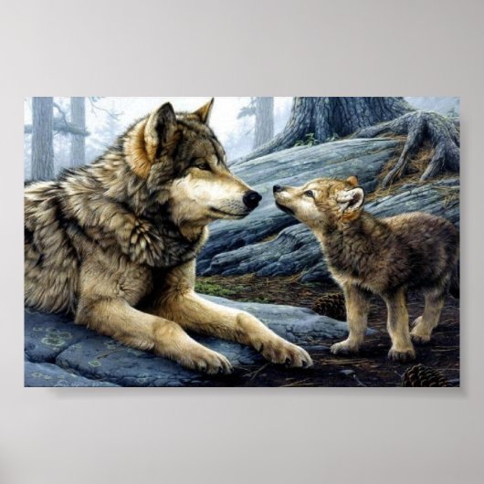 Poster Wolf (Devant)