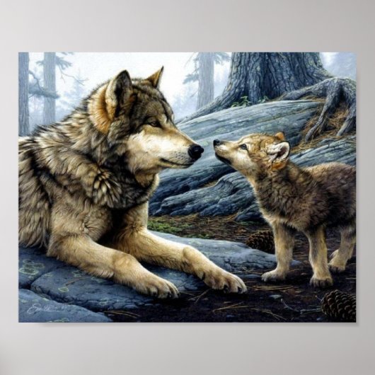 Poster Wolf (Devant)