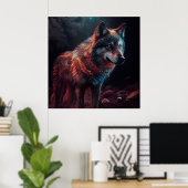 Poster wolf (Bureau à domicile)