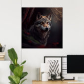 Poster wolf (Bureau à domicile)