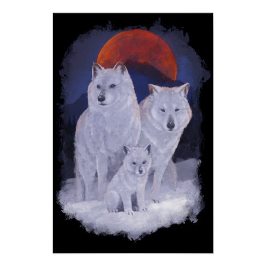 Poster wolf (Devant)
