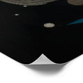 Poster Wolf animal coloré Enchanter Abstrait (Coin)