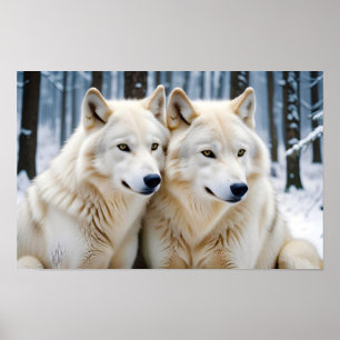 Poster Wolf Animal Nature Faune Affection Soin