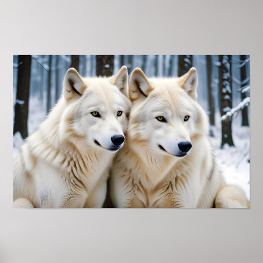 Poster Wolf Animal Nature Faune Affection Soin (Devant)