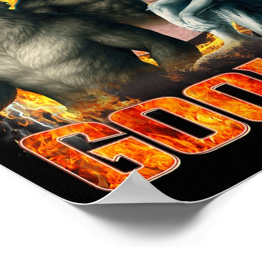 Poster Wolf Certified Gooner Funny Bootleg Meme Dad Papa  (Coin)